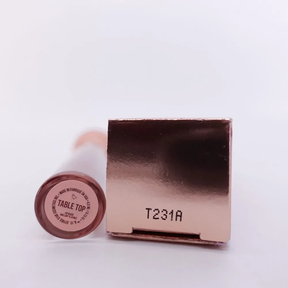 Jeffree Star The Lip Gloss Table Top Brown Tint Sheer Glitter Shimmer New